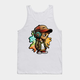 Cute Boy Music Lover Tank Top